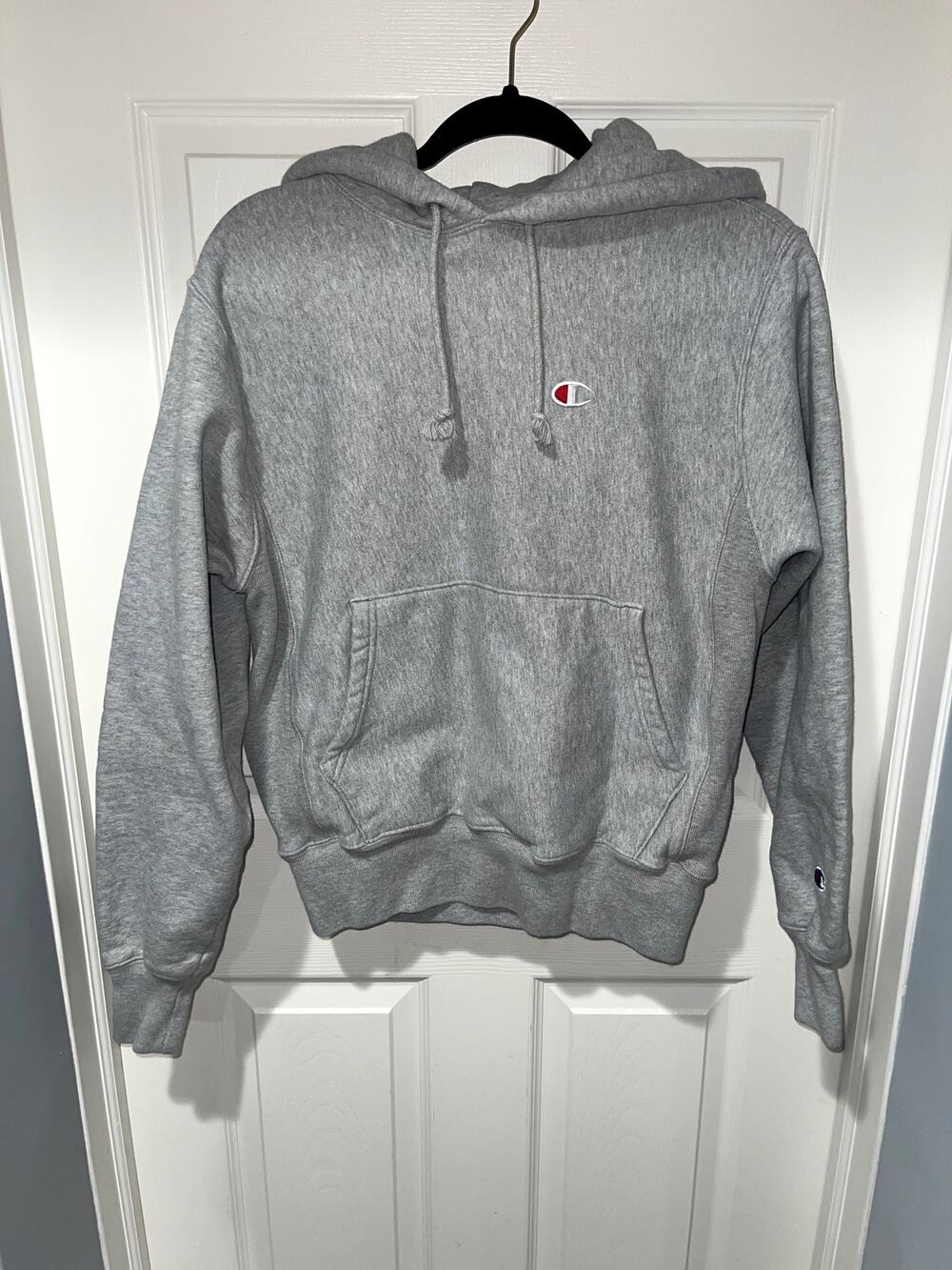 Champion Light Gray Reverse Weave Pullover Hoodie
